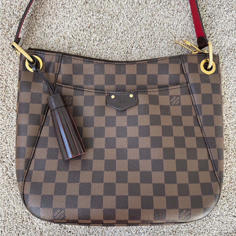 AUTHENTIC Louis Vuitton South Bank Besace Damier Ebene